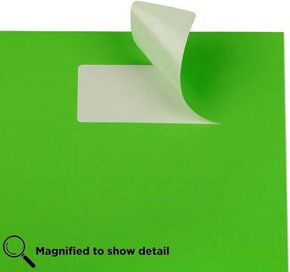 JAM Paper Shipping Address Labels, Rectangular, 1 1/3 x 4, Neon Green, 126/Pack (359329613) | Address Labels - TrueDesk