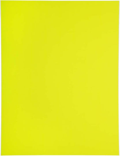JAM PAPER Shipping Address Labels - Rectangular - 1 1/3 x 4 - Neon Yellow - 126/pack | Address Labels - TrueDesk