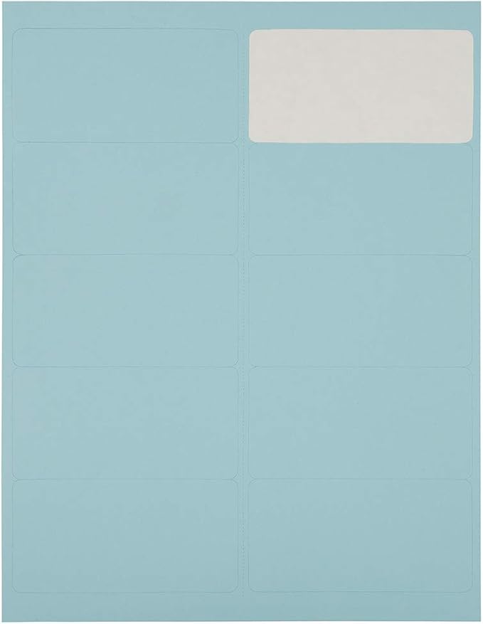 JAM PAPER Shipping Address Labels - Standard Mailing - 2 x 4 - Baby Blue - 120/Pack | Address Labels - TrueDesk