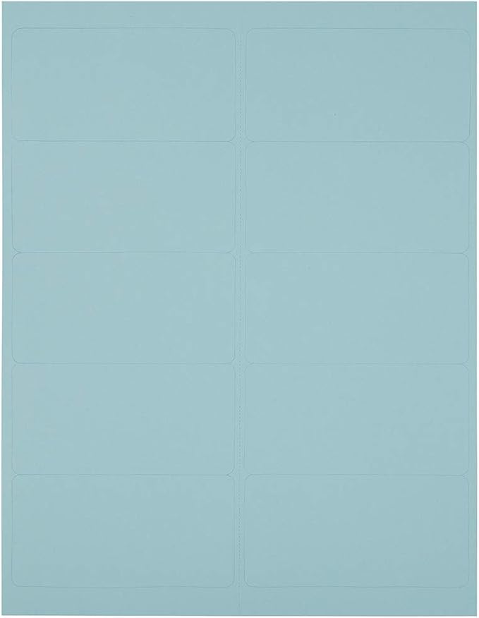 JAM PAPER Shipping Address Labels - Standard Mailing - 2 x 4 - Baby Blue - 120/Pack | Address Labels - TrueDesk