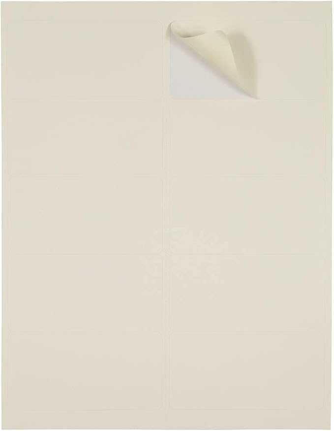 JAM PAPER Shipping Address Labels - Standard Mailing - 2 x 4 - Ivory - 120/Pack | Address Labels - TrueDesk