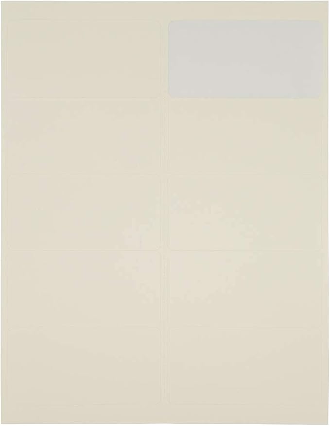 JAM PAPER Shipping Address Labels - Standard Mailing - 2 x 4 - Ivory - 120/Pack | Address Labels - TrueDesk