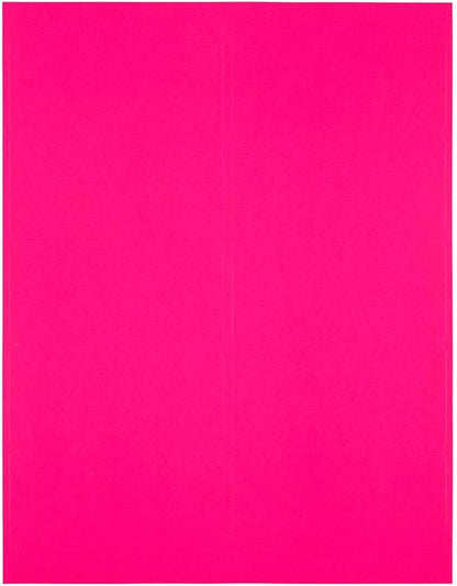 JAM PAPER Shipping Address Labels - Standard Mailing - 2 x 4 - Neon Fluorescent Pink - 120/Pack | Address Labels - TrueDesk