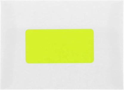 JAM PAPER Shipping Address Labels - Standard Mailing - 2 x 4 - Neon Fluorescent Yellow - 120/Pack | Address Labels - TrueDesk