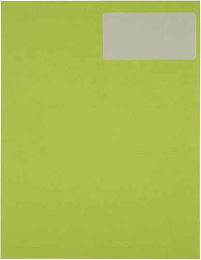 JAM PAPER Shipping Address Labels - Standard Mailing - 2 x 4 - Ultra Lime Green - 120/Pack | Address Labels - TrueDesk
