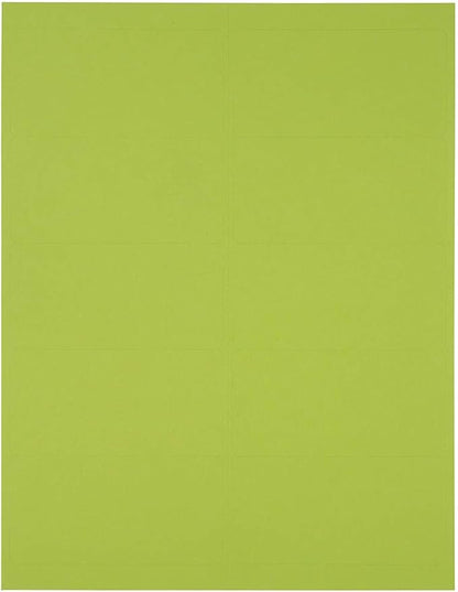 JAM PAPER Shipping Address Labels - Standard Mailing - 2 x 4 - Ultra Lime Green - 120/Pack | Address Labels - TrueDesk