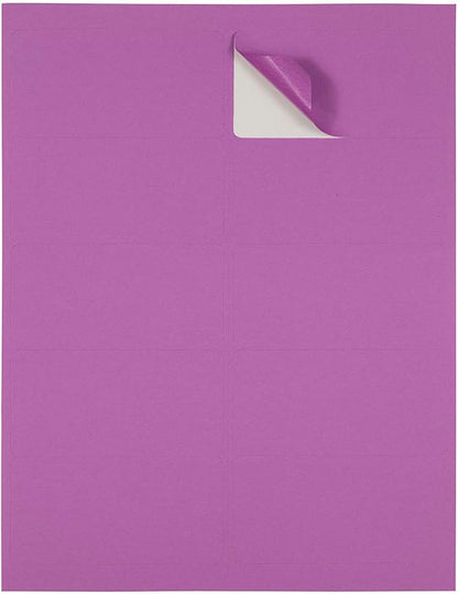 JAM PAPER Shipping Address Labels - Standard Mailing - 2 x 4 - Violet - 120/Pack | Address Labels - TrueDesk