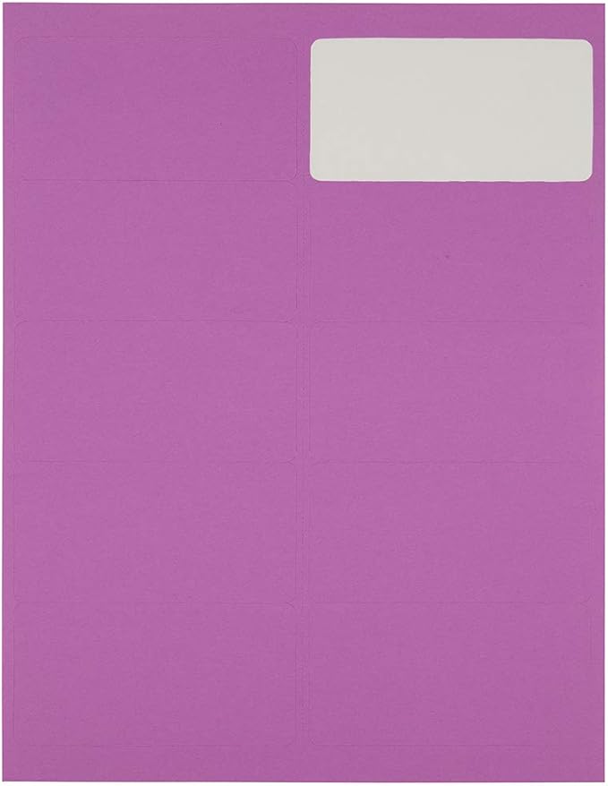 JAM PAPER Shipping Address Labels - Standard Mailing - 2 x 4 - Violet - 120/Pack | Address Labels - TrueDesk