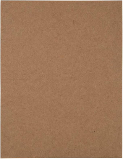 JAM PAPER Shipping Labels - Half Page - 5 1/2 x 8 1/2 - Brown Kraft - 50/Pack | Address Labels - TrueDesk