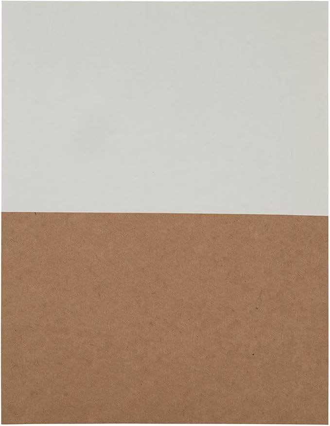 JAM PAPER Shipping Labels - Half Page - 5 1/2 x 8 1/2 - Brown Kraft - 50/Pack | Address Labels - TrueDesk