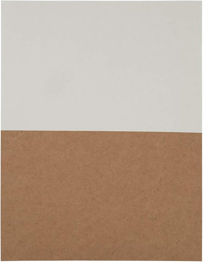 JAM PAPER Shipping Labels - Half Page - 5 1/2 x 8 1/2 - Brown Kraft - 50/Pack | Address Labels - TrueDesk