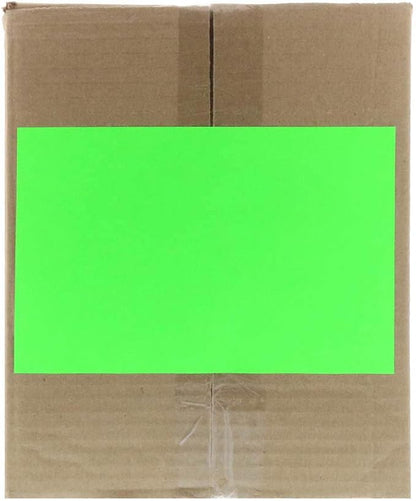 JAM PAPER Shipping Labels - Half Page - 5 1/2 x 8 1/2 - Neon Green - 50/Pack | All - Purpose Labels - TrueDesk
