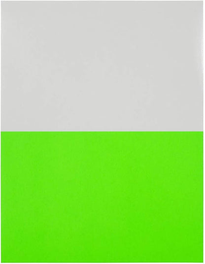 JAM PAPER Shipping Labels - Half Page - 5 1/2 x 8 1/2 - Neon Green - 50/Pack | All - Purpose Labels - TrueDesk