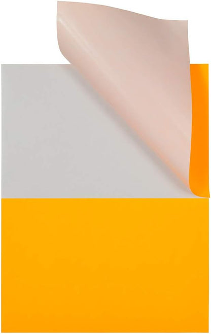JAM PAPER Shipping Labels - Half Page - 5 1/2 x 8 1/2 - Neon Orange - 50/Pack | Address Labels - TrueDesk