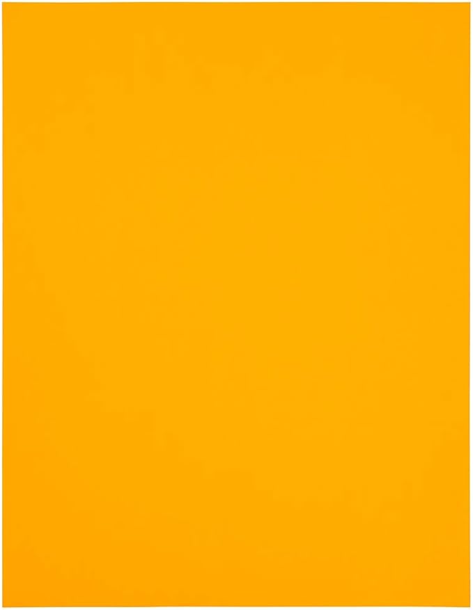 JAM PAPER Shipping Labels - Half Page - 5 1/2 x 8 1/2 - Neon Orange - 50/Pack | Address Labels - TrueDesk