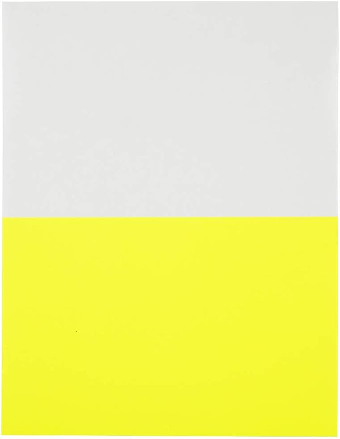 JAM PAPER Shipping Labels - Half Page - 5 1/2 x 8 1/2 - Neon Yellow - 50/Pack | Address Labels - TrueDesk