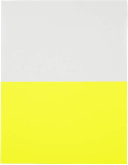 JAM PAPER Shipping Labels - Half Page - 5 1/2 x 8 1/2 - Neon Yellow - 50/Pack | Address Labels - TrueDesk