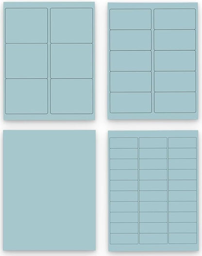 JAM PAPER Shipping & Mailing Address Labels - Multi Size Assortment - Baby Blue - 370/Pack | Address Labels - TrueDesk