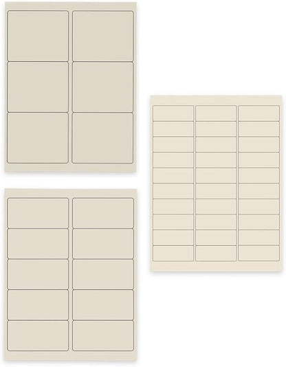 JAM PAPER Shipping & Mailing Address Labels - Multi Size Assortment - Ivory - 360/Pack | Address Labels - TrueDesk
