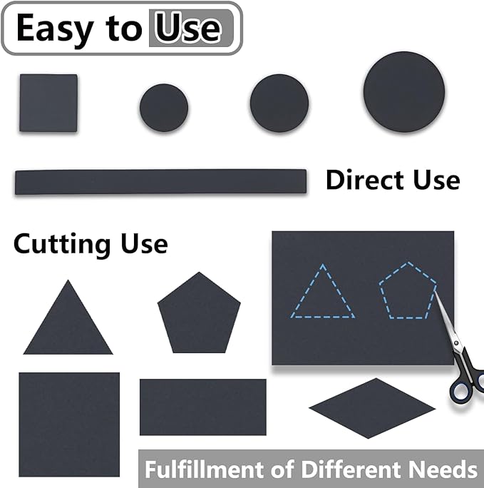Jayen 132 Pcs Non Slip Self - Adhesive Silicone Cuttable Furniture Pads, Anti - Sliding Anti - Scratch Rubber Floor Protectors for Any Furniture and Appliances - Black (Matte) | Furniture Pads - TrueDesk