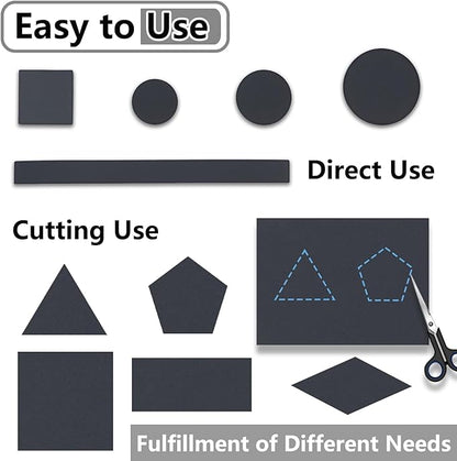 Jayen 132 Pcs Non Slip Self - Adhesive Silicone Cuttable Furniture Pads, Anti - Sliding Anti - Scratch Rubber Floor Protectors for Any Furniture and Appliances - Black (Matte) | Furniture Pads - TrueDesk