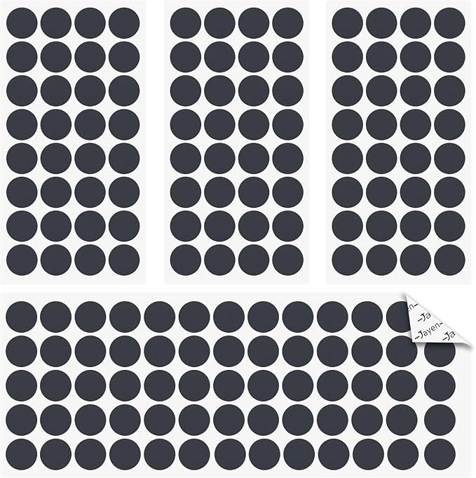 Jayen 160 Pcs Non Slip Self - Adhesive Silicone Cuttable Furniture Pads, Anti - Sliding Anti - Scratch Rubber Floor Protectors for Any Furniture and Appliances - Black (Matte) | Furniture Pads - TrueDesk