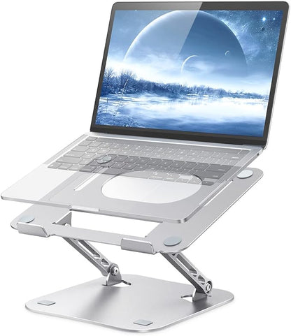 JOIOT Laptop Stand, Adjustable Laptop Stand for Desk, Aluminum Computer Stand Portable Laptop Riser, Foldable Laptop Holder for Mac HP ASUS Acer Surface ThinkPad Dell | Stands - TrueDesk