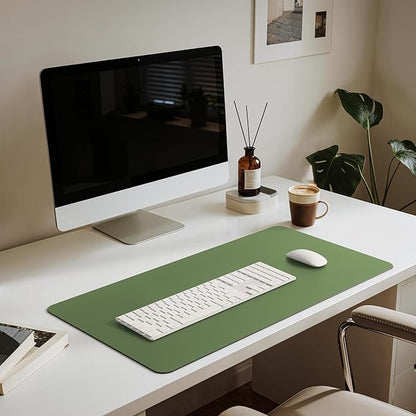Jotsome Leather Desk Pad Mat, Non - Slip Desk Blotter Pad - Desk Protector for Office, Home, Laptop, and Desktop | Desk Pads Blotters - TrueDesk