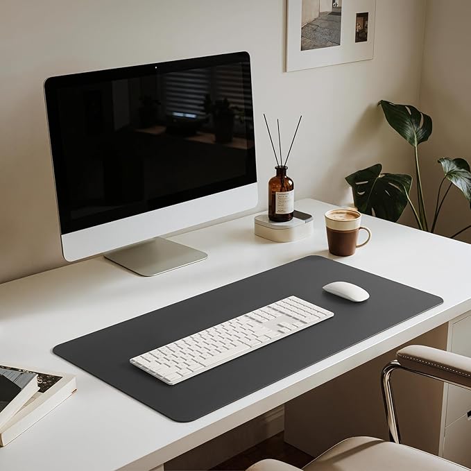 Jotsome Leather Desk Pad Mat, Non - Slip Desk Blotter Pad - Desk Protector for Office, Home, Laptop, and Desktop | Desk Pads Blotters - TrueDesk