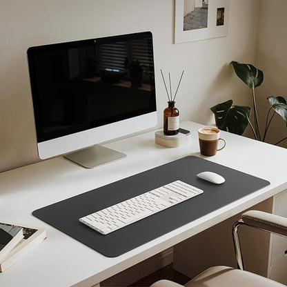 Jotsome Leather Desk Pad Mat, Non - Slip Desk Blotter Pad - Desk Protector for Office, Home, Laptop, and Desktop | Desk Pads Blotters - TrueDesk