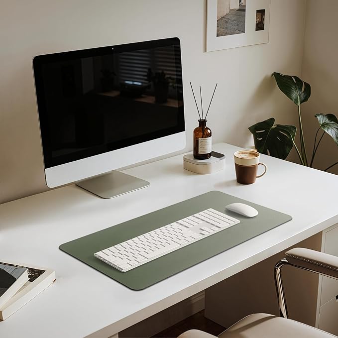 Jotsome Leather Desk Pad Mat, Non - Slip Desk Blotter Pad - Desk Protector for Office, Home, Laptop, and Desktop | Desk Pads Blotters - TrueDesk
