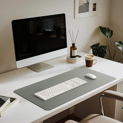 Jotsome Leather Desk Pad Mat, Non - Slip Desk Blotter Pad - Desk Protector for Office, Home, Laptop, and Desktop | Desk Pads Blotters - TrueDesk