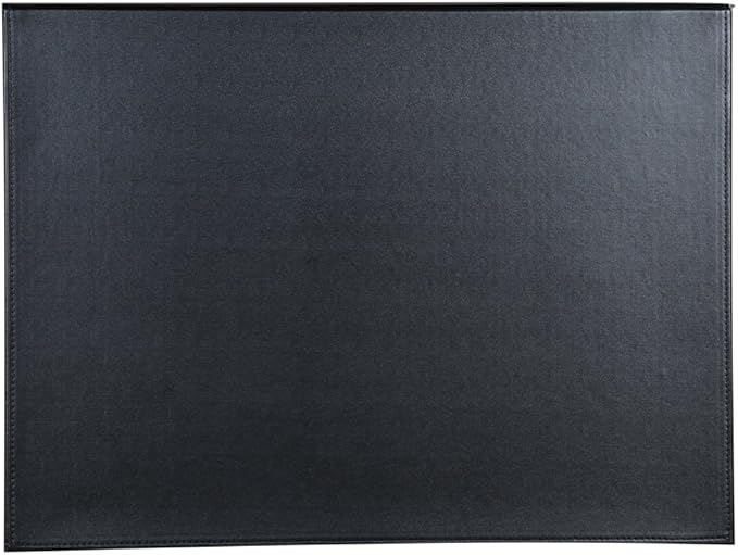 KINGFOM 18''x14'' Large Rectangle A3 Desk Writing & Drawing Desk Pad &Board Table Protector Mat with Paper Clip on Top Black | Desk Pads Blotters - TrueDesk