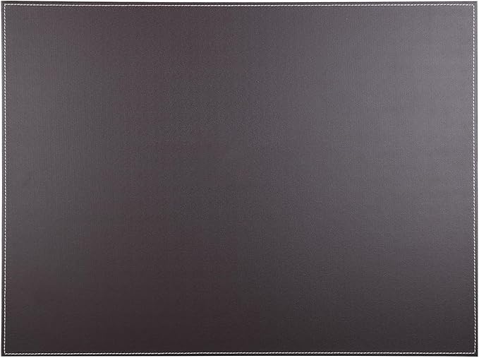 KINGFOM Desk Pad & Mat 24" x 18" Protector Large Mouse Pad PU Leather for Desktops and Laptops (Brown) | Desk Pads Blotters - TrueDesk