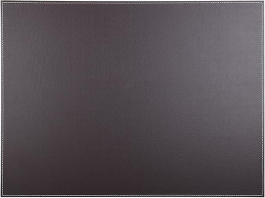 KINGFOM Desk Pad & Mat 24" x 18" Protector Large Mouse Pad PU Leather for Desktops and Laptops (Brown) | Desk Pads Blotters - TrueDesk