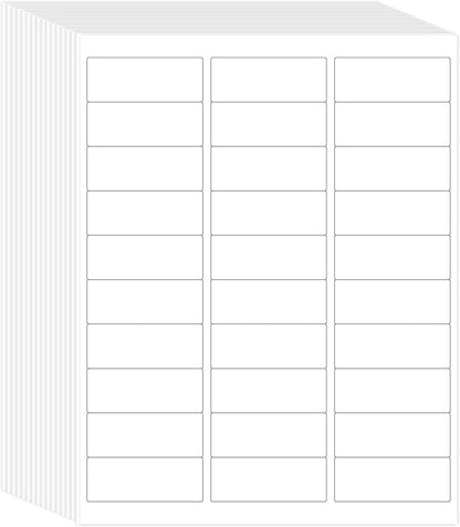 L LIKED Printable Address Labels, 1" x 2 - 5/8", 3,000 Stickers, 30 per Sheet, Mailing Labels for Envelopes (100 Sheets) | Laser Inkjet Printer Labels - TrueDesk