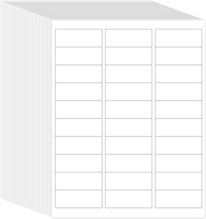 L LIKED Printable Address Labels, 1" x 2 - 5/8", 45,000 Labels, 30 per Sheet, Mailing Labels for Envelopes, Inkjet/Laser Printer Compatible (1500 Sheets) | Laser Inkjet Printer Labels - TrueDesk