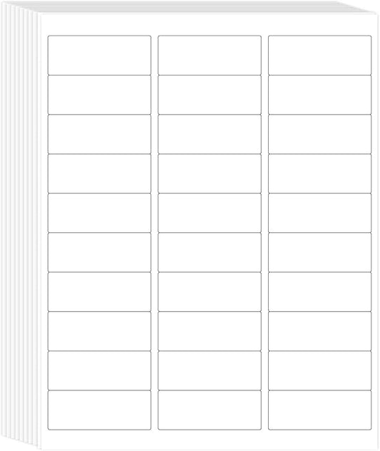 L LIKED Printable Address Labels, 1" x 2 - 5/8", 900 Labels, 30 per Sheet, Mailing Labels for Envelopes (30 Sheets) | Laser Inkjet Printer Labels - TrueDesk