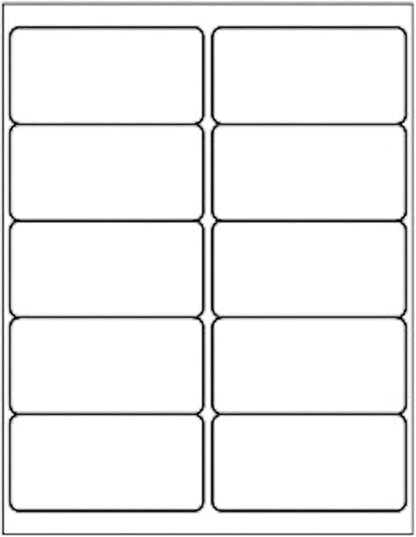 LabelMore 10 up Labels 2'' x 4" Shipping Address Labels for Laser and Inkjet Printers (10000 Sheets, 100000 Labels) | Laser Inkjet Printer Labels - TrueDesk