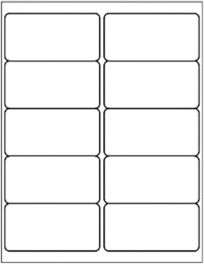 LabelMore 10 up Labels 2'' x 4" Shipping Address Labels for Laser and Inkjet Printers (2,000 Sheets, 20,000 Labels) | Laser Inkjet Printer Labels - TrueDesk