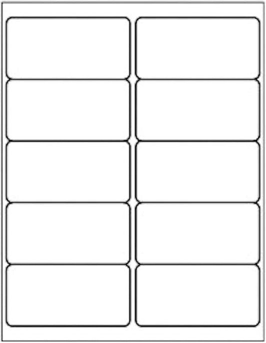 LabelMore 10 up Labels 2'' x 4" Shipping Address Labels for Laser and Inkjet Printers (2,000 Sheets, 20,000 Labels) | Laser Inkjet Printer Labels - TrueDesk