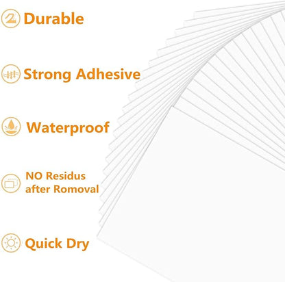 LabelMore 100 Sheets, Printable Sticker Paper, 8.5" x 11" Sticker Printer Paper Sheet for Laser & Inkjet Printers | Laser Inkjet Printer Labels - TrueDesk