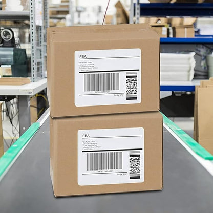 LabelMore 3 1/3 x 4 Labels - 6 Up Self Adhesive Shipping Labels - FBA Labels - 5000 Sheet/ 30000 Labels | Laser Inkjet Printer Labels - TrueDesk