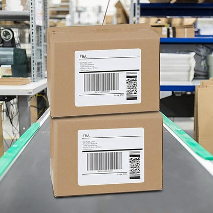 LabelMore 3 1/3 x 4 Labels - 6 Up Self Adhesive Shipping Labels - FBA Labels - Stickers for Laser & Inkjet Printers - 500 Sheet/ 3000 Labels | Laser Inkjet Printer Labels - TrueDesk