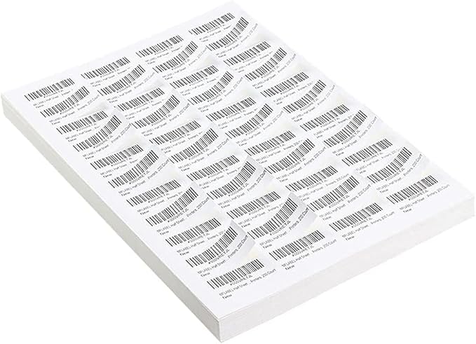 LabelMore 30 up Labels 1" X 2 - 5/8" Shipping Address FBA Label for Laser and Inkjet Printers (10000 Sheets / 300000 Labels) | Laser Inkjet Printer Labels - TrueDesk