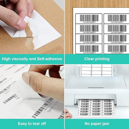 LabelMore Mailing Address Labels, 1" x 2 - 5/8", 30 up Labels for Laser or Inkjet Printable, 30 - Up FBA Labels, 15000 Labels - 500 Sheets | Laser Inkjet Printer Labels - TrueDesk