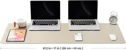 Large Cork Desk Mat - 47.2"x 17" Desk Pad for Office and Home - Ideal for Large Mouse Pad and Desk Mats on Top of Desks(Beige) | Mouse Pads - TrueDesk