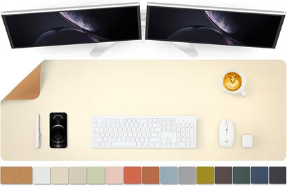 Large Cork Desk Mat - 47.2"x 17" Desk Pad for Office and Home - Ideal for Large Mouse Pad and Desk Mats on Top of Desks(Beige) | Mouse Pads - TrueDesk