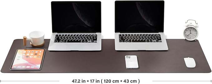 Large Cork Desk Mat - 47.2"x 17" Desk Pad for Office and Home - Ideal for Large Mouse Pad and Desk Mats on Top of Desks(Coffee) | Mouse Pads - TrueDesk