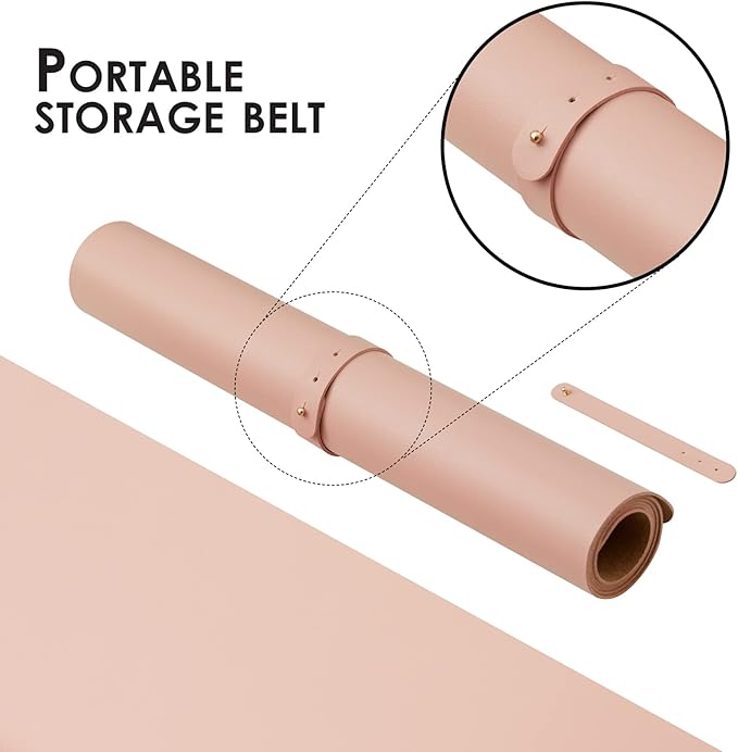 Large Cork Desk Mat - 47.2"x 17" Desk Pad for Office and Home - Ideal for Large Mouse Pad and Desk Mats on Top of Desks(Pink) | Mouse Pads - TrueDesk